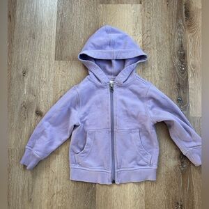 Hanna Andersson Lavender Zip Up Hoodie